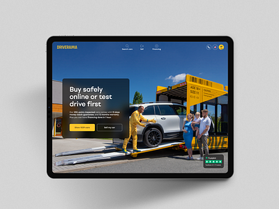 Driverama – Content from real situations car cleevio design driverama homepage interface platform ui ux web website