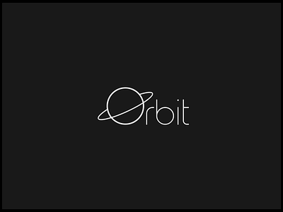 Orbit Logo Animation branding illustrator logo logo animation minimalist motion graphics orbit typography