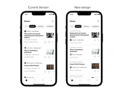 Medium Redesign design medium design mobile ui redesign ui ui design