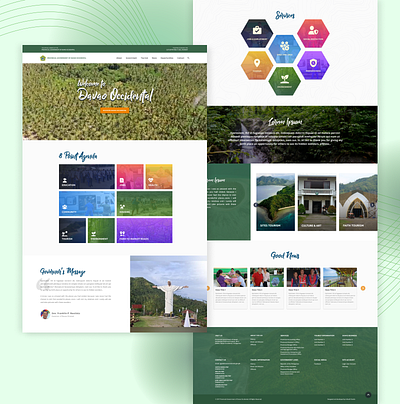 Davao Occidental Home Page clean ui design figma graphic design home page ui ux uxui design web design web interface design