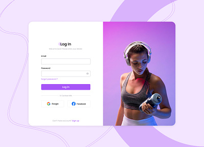 Strong on Style, Heavy on Fitness: Log In & Sign Up UI Design 💪 design fitness login signup ui uidesign