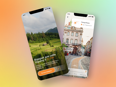 Flow - Travel Mobile App design hero section mobile app travel app ui ux web design