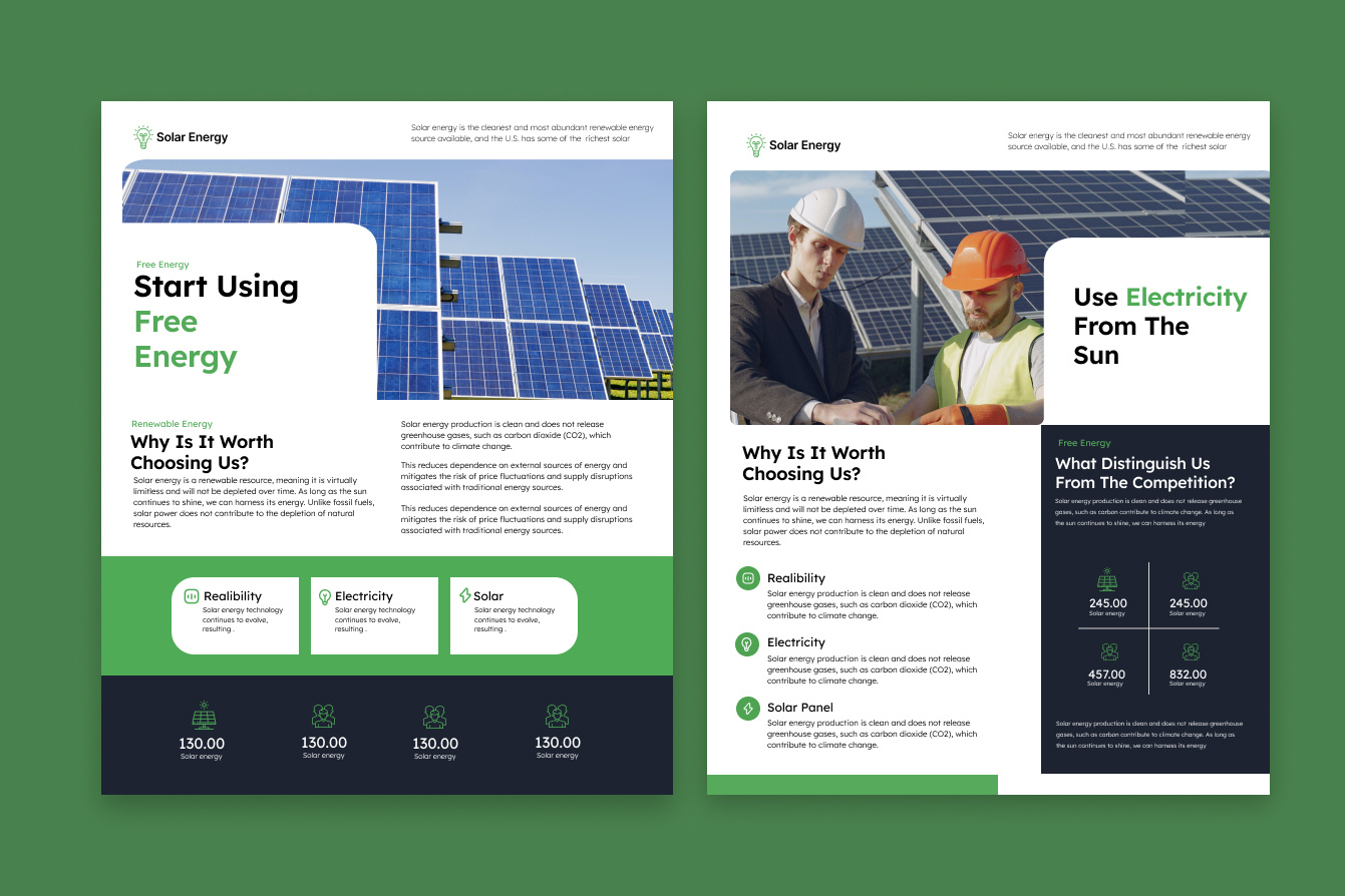 Solar Energy Banners by Tania on Dribbble