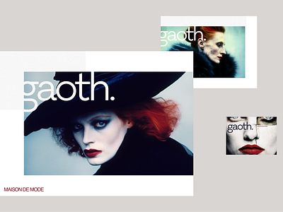 GAOTH clean design fashion layout minimalism minimalist modern mysterious sans serif typography