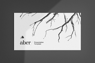 Aber Minimal PowerPoint Template #5 app branding design graphic design illustration logo typography ui ux vector