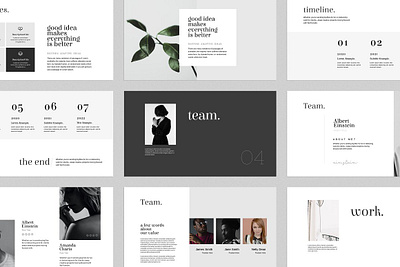 Aber Minimal PowerPoint Template #8 app branding design graphic design illustration logo typography ui ux vector