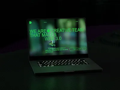 Website Animation for Web3 Agency 3d animation design graphic design interface animation motion graphics ui web3 website