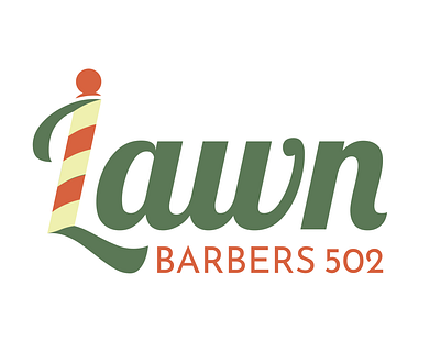 Lawn Barbers 502 logo branding graphic design logo vector