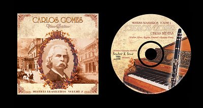 Carlos Gomes - Mestres Brasileiros graphic design