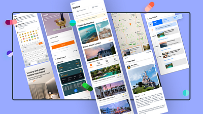 Travel app case study adobe xd application booking case study explore holiday app mobile app travel travel app travel app case study ui uidesign