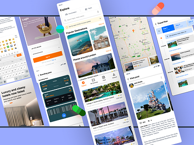 Travel app case study adobe xd application booking case study explore holiday app mobile app travel travel app travel app case study ui uidesign