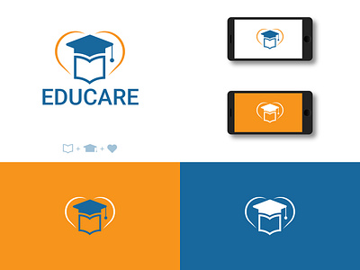 Educare - Logo design adobe illustrator app icon best logo brand identity branding creativelogo design education logo graphic design illustration logo minimal logo modern logo professional logo symbol vector