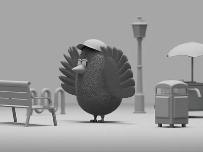 Birdy A 3d branding c4d character character design cinema4d design graphic design illustration motion redshift ui