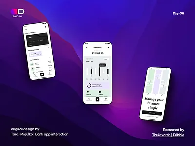 BuiLD2.0 : 90-day challenge; Day-6 app app design banking app build design designdrug interaction design mobile design mock product design ui uiux watchmegrow