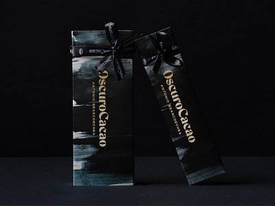 🍫 Chocolate boxes for Oscuro Cacao box branding chocolate packaging ribbon