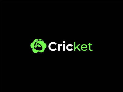 Cricket Logo Design 3d animation app branding design graphic design illustration logo ui vector