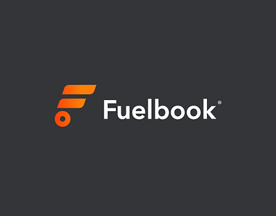 Fuelbook Logo app branding design drivers graphic design illustration logo orange pro driver truck driver trucking typography ui vector
