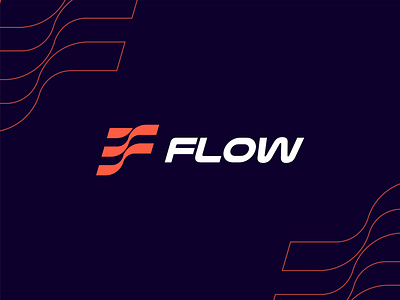 Flow Logo Design 3d animation app branding design graphic design illustration logo ui vector