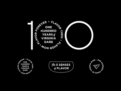 100 Years of Virginia Dare 100 branding centennial dare design flavor illustration sense vanilla vector virginia years