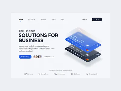 Financial landing design finacial productdesign ui ux web