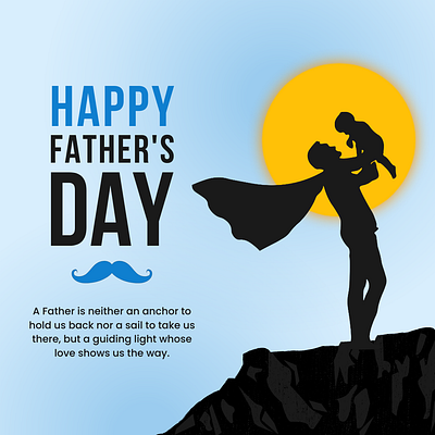 Father's Day Easy Design design father fathers day graphic design illustration typography ui ux vector