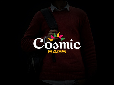 Cosmic Bags Logo Design 3d animation app branding design graphic design illustration logo ui vector