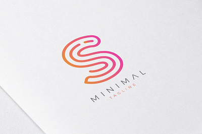 Minimal Line Initial Letter S Logo app branding design graphic design illustration logo typography ui ux vector