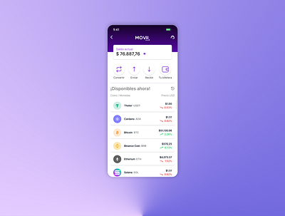 Wallet UI Mobile app design ui ux