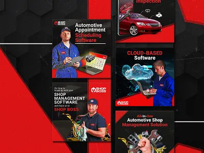 Paid Social Ads for Shop Boss, an automotive repair software