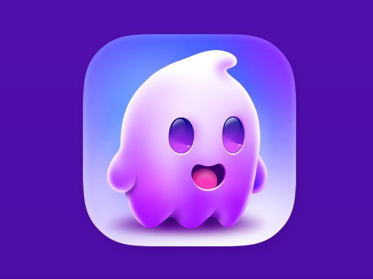 Ghost iOS Icon design amblem app logo badge delete flat ghost icon set illustrator ios icon iphone icon junk mask movie photo editing photo icon photos photoshop pro shield ui