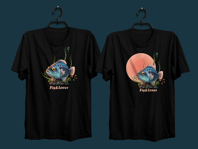Hungry fish T shirt Design for Fishing Lovers Tee Shirts for Men's &  Women's - TshirtCare