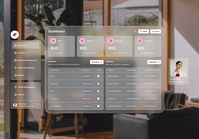 Vision Pro Dashboard Exploration 001 ar design ui ui ux ui ux design uidesign ux uxdesign vision pro visionpro