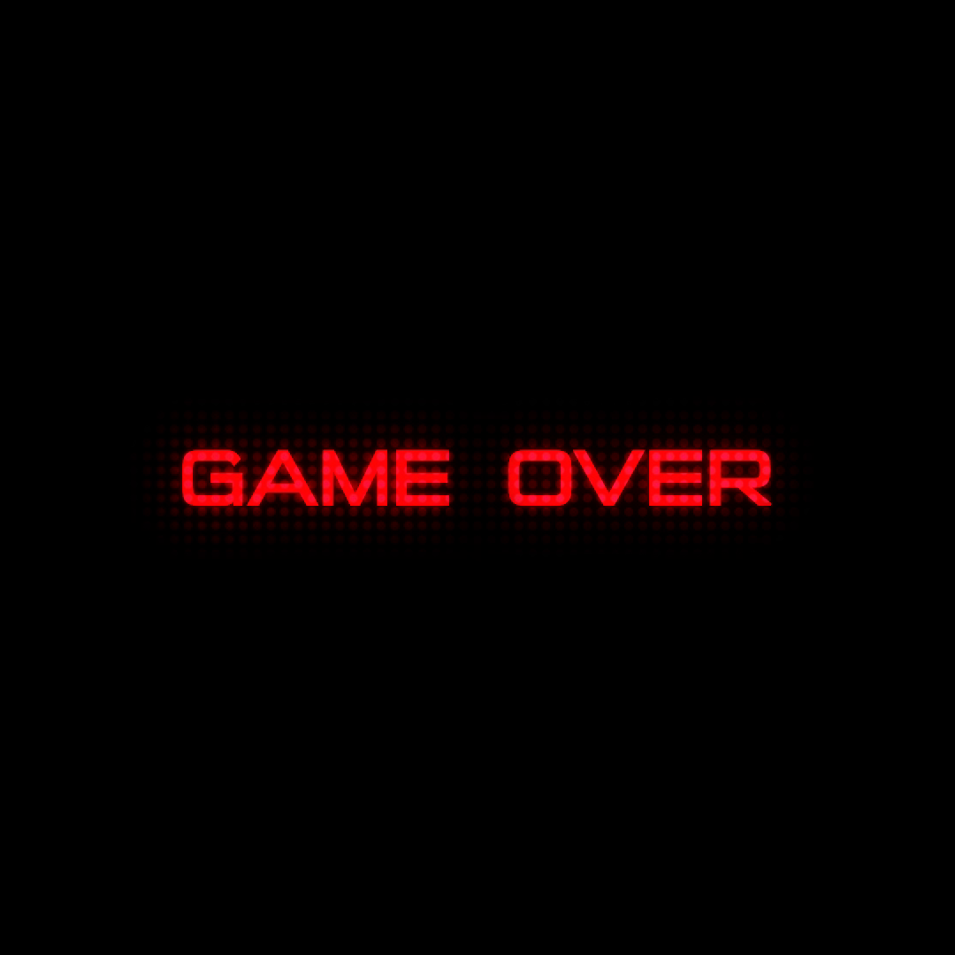 Game Over Animation by Nidhin Alikkal on Dribbble