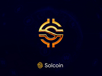 Solcoin - Bitcoin logo design bank bitcoin bitcoin logo blockchain branding btc coin crypto cryptocurrency digital asset finance letter c letter g logo logo design logo designer modern logo money nextcoin popular logo