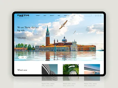 Engineering Office website clean minimal ui website