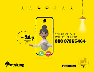 sun king 247 lins contact center calls customer care sun king eposting design graphic design sun king contact center