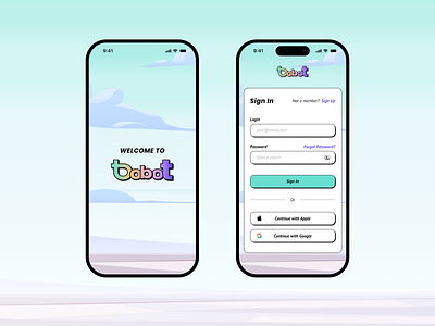 Bobot · Mobile App Design: iOS android app app design app interface application chat app concept figma hello dribbble ios iphone mobile app mobile app design mobile ui product design sign in ui user experience ux