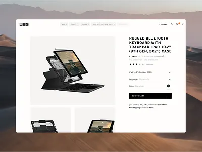 eCommerce Pdp page apple clean ecommerce experience grid layout modern pdp store typography ui ux website
