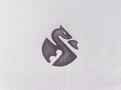 Dragon animal brand identity branding dragon draw fire flame geometric identity logo mark minimalism negative space sketch symbol