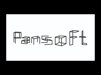 Logo concept for PanSoft, upholstery company branding design graphic design illustration logo typography vector