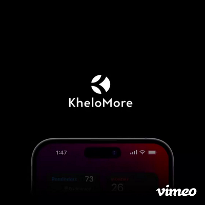 KheloMore Coach Arrival Notification app design delivery dynamic island interaction design khelomore mobile app notification sports sports app ui user experience ux