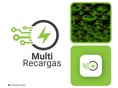 Multi Recargas - Logo Design applogo brand branding creative creativelogo design fiverr freelancer gridlogo logo logomaker minimal upwork