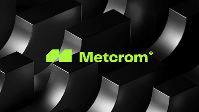 Metcrom 3d branding design graphic design logo