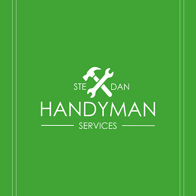 Ste Dan Handyman Services logo design adobe branding design illustrator logo