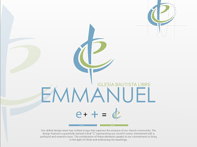 Church logo - (Emmanuel) alphabet logo biblelogo brand chruchlogo church clothing design elogo emmanuel illustration letter logo logo logo mark logodesign logomaker minimalist logo symbol typicallogo ui vector