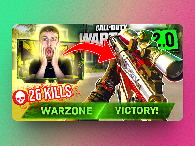 Warzone 2.0 Thumbnail graphic design youtube thumbnail
