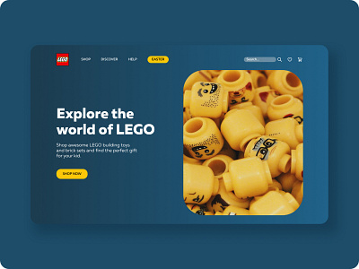 Lego Concept concept design ui web web design