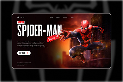 Spider-man(website education concept) branding design figma graphic design illustration logo photoshop typography ui ux