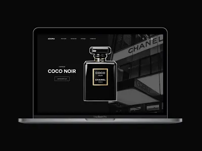 Concept COCO NOIR CHANEL coco chanel concept design ui web