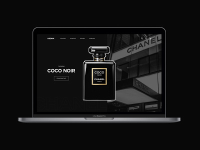 Concept COCO NOIR CHANEL coco chanel concept design ui web